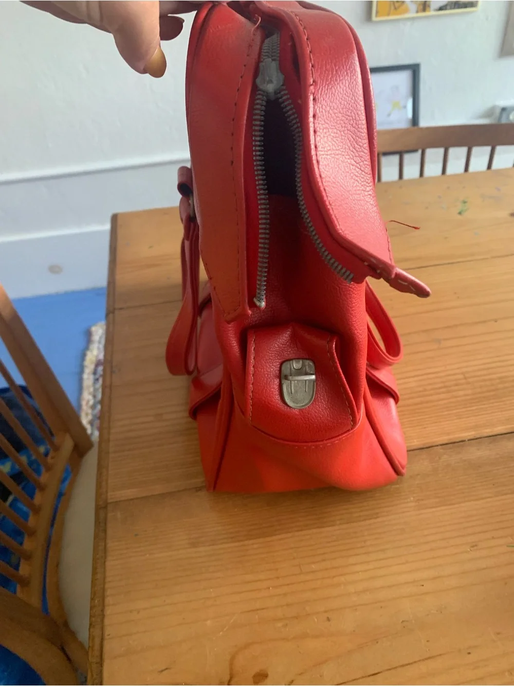 Red Samsonite Satchel